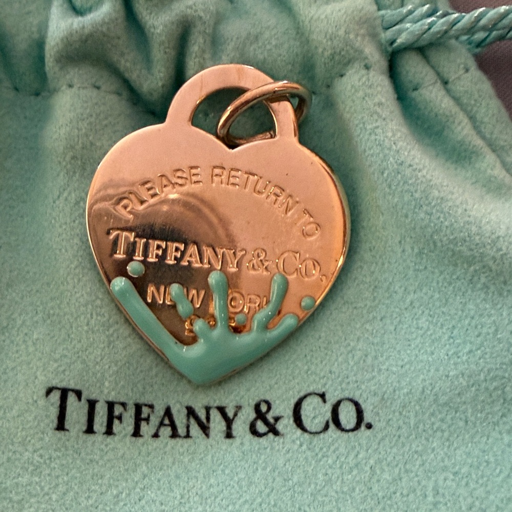 Tiffany & Co. Silver Heart Charm - Picture 2 of 2